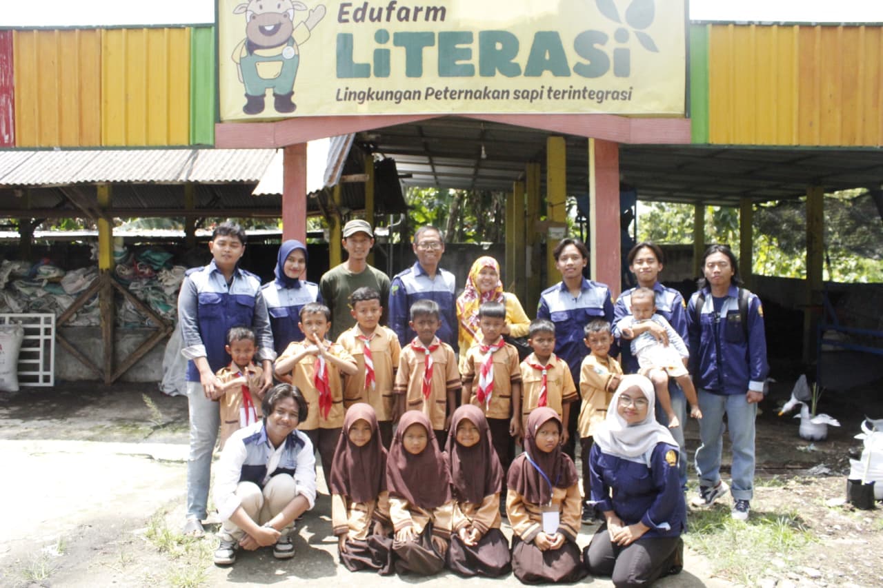Opening wisata edufarm Literasi bersama SDN Sumbersari